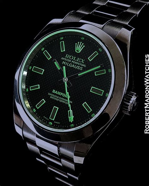 rolex milgauss bamford titanium|rolex milgauss price list.